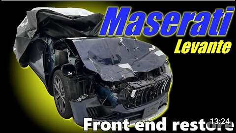 Maserati Levante. Front end restore. Ремонт переда.