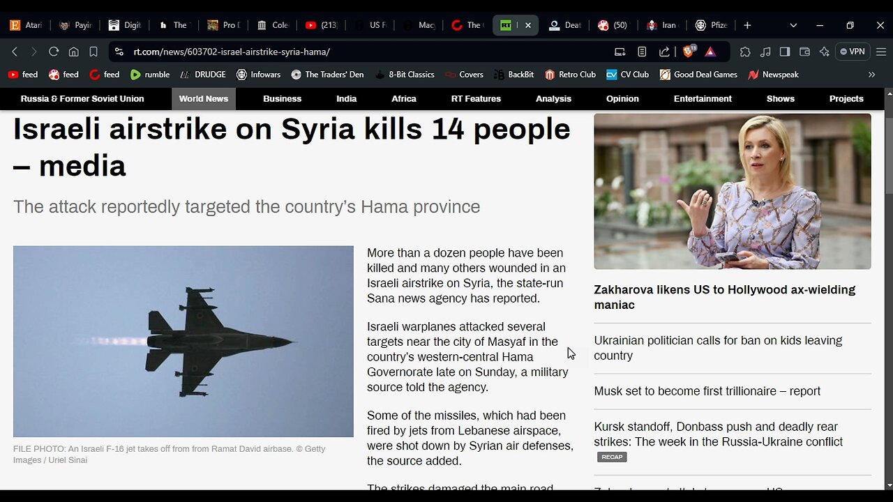 Israeli State Bombs Hama Syria Kills 14 & Counting