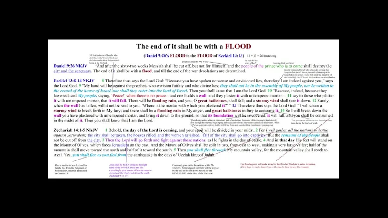 the end of it shall be with a flood