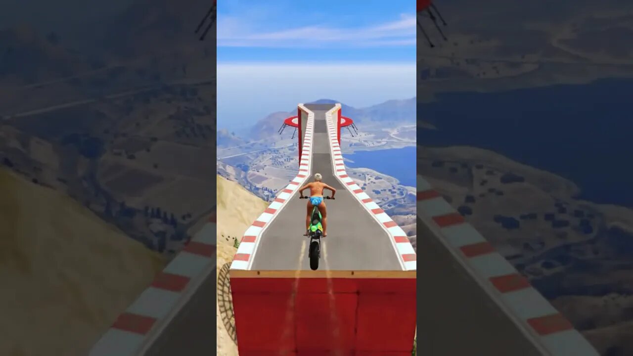 THE MOST INSANE STUNTS ON MOUNT CHILIAD - GTA 5! #shorts #gta5 #shortsfeed | TECHNO GAMERZ GTA 5