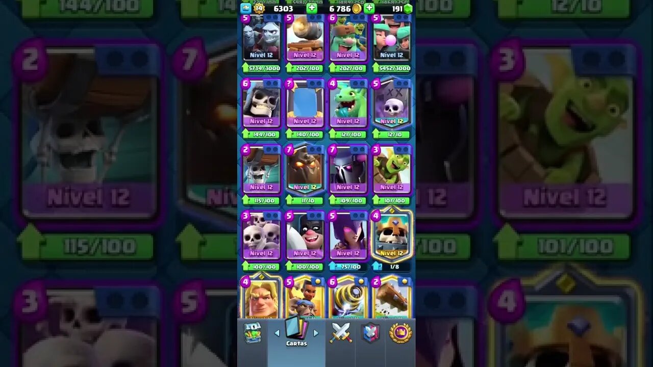 escavadeira de Goblins nível estelar #shorts #clashroyal #clash #clashroyale #royale #supercell