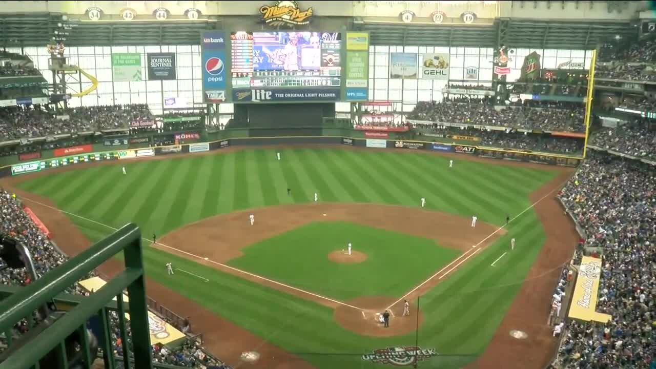 MLB Commissioner tours Brewers stadium