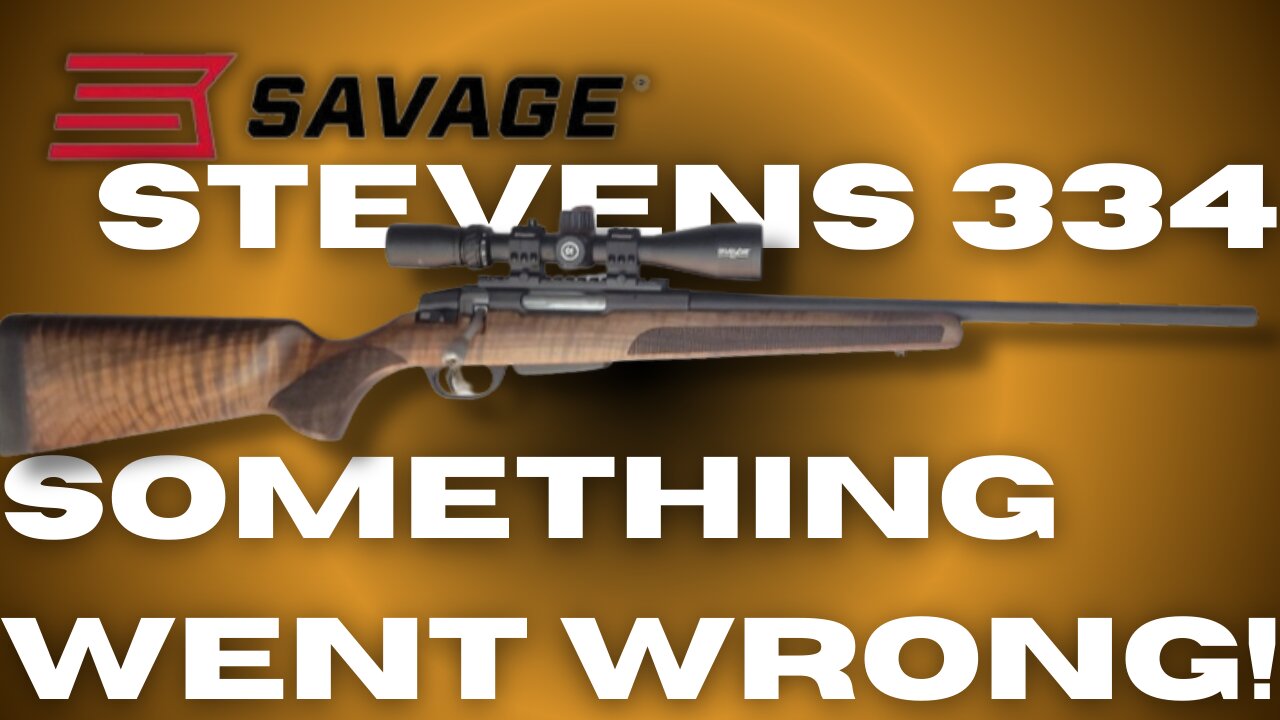 Something went wrong with our Stevens 334