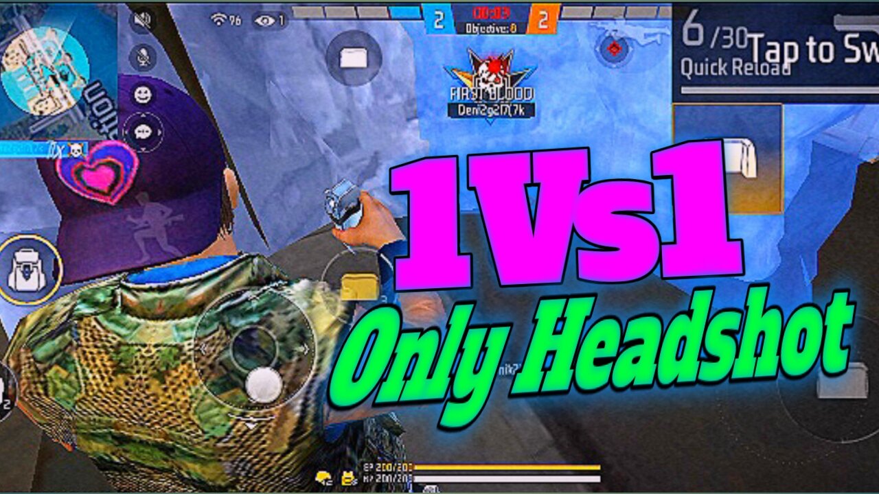 1Vs1 Only Headshot In Free fire 🔥 With Music Trending Gaming Video