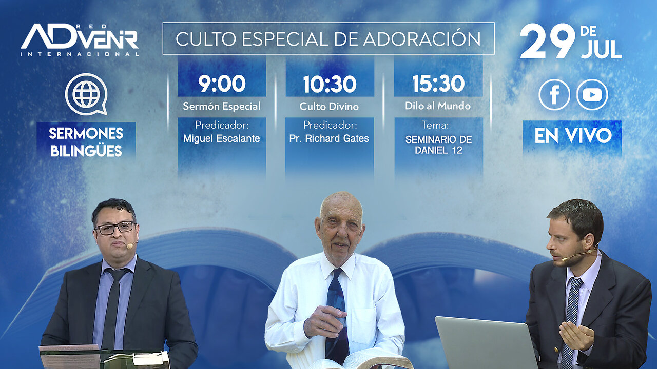 Culto Sábado Especial 29 Julio 2023 - Miguel Escalante y Pr. Richard Gates