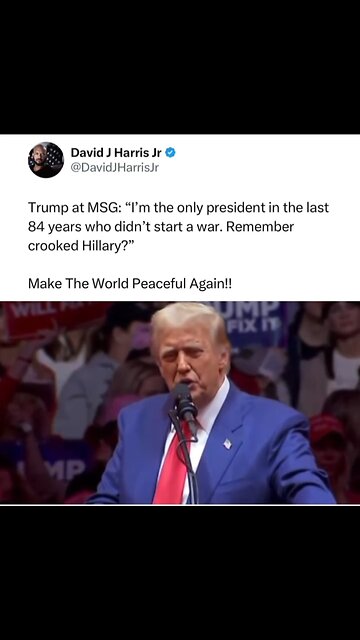 Only President That Did Not Start War In 84 Years (CC)