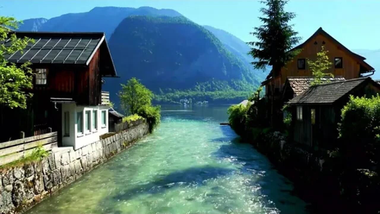 Beautifully Relaxing Music by Flowing Stream For Sleep & Stress Relief