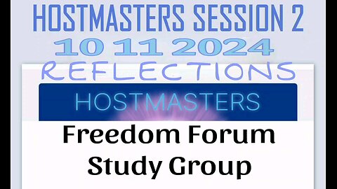 HostMasters Session 2 Reflections