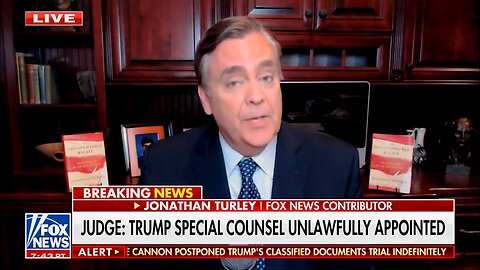 HUGE NEWS: Jonathan Turley Says after the dismissal of the classified documents case…