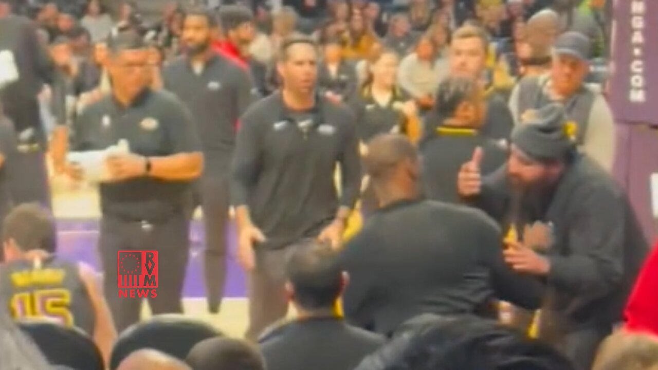 LeBron James Shoves A Fan Who Came Up To Him At A Game