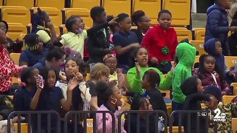 Coppin State hosts nearly 3,000 elementary school students for basketball game