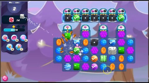 Candy Crush Level 1291 Talkthrough, 19 Moves 0 Boosters