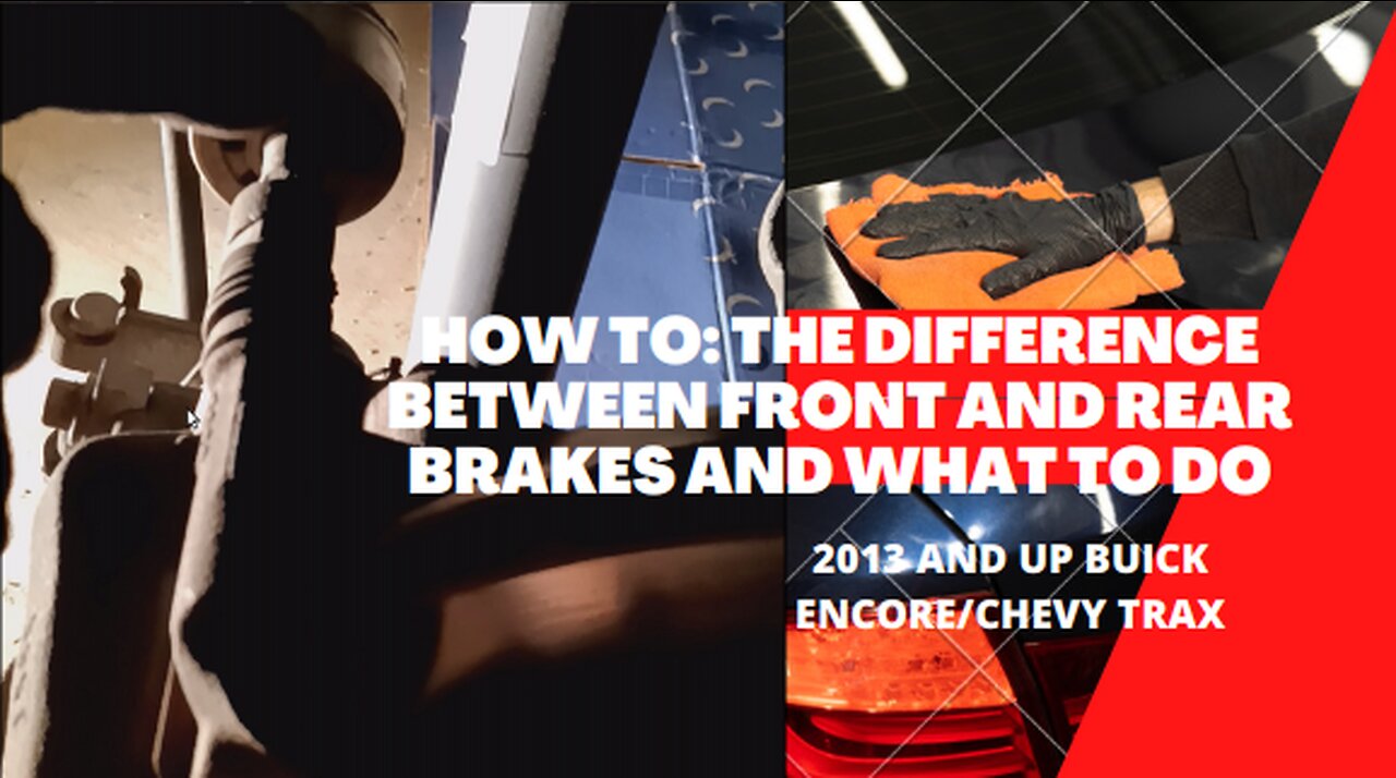 How to: Rear brake (2013 and up, Buick Encore/Chevy Trax) pad replacement.