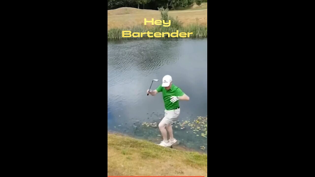 Hey Bartender! Got a drink for an amphibious golfer? 🌊⛳