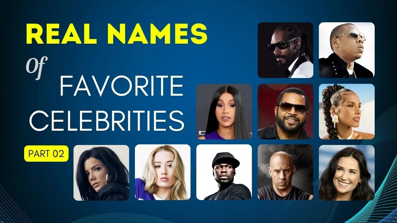 Real Names Of Favorite Celebrities Part 02