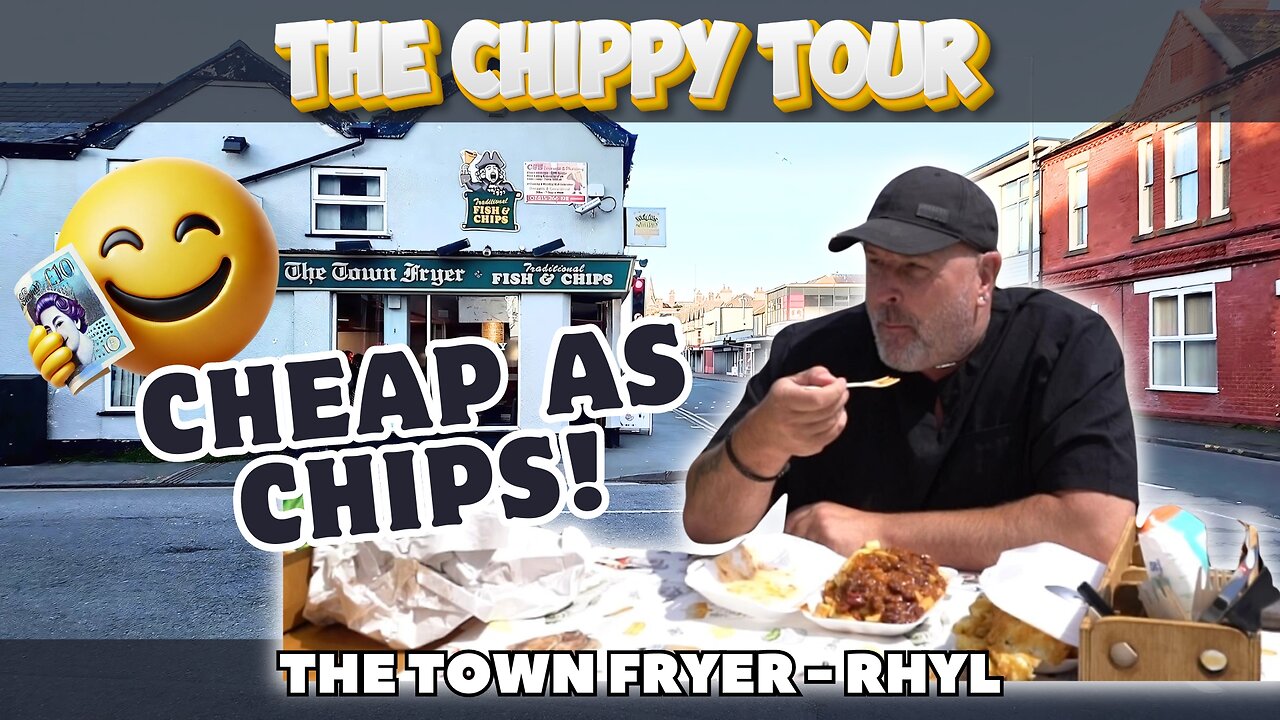 Chippy Review 43: 19 June 2024: The Town Fryer, Rhyl. Cheapest Fish Chips and Mushy Peas So Far.