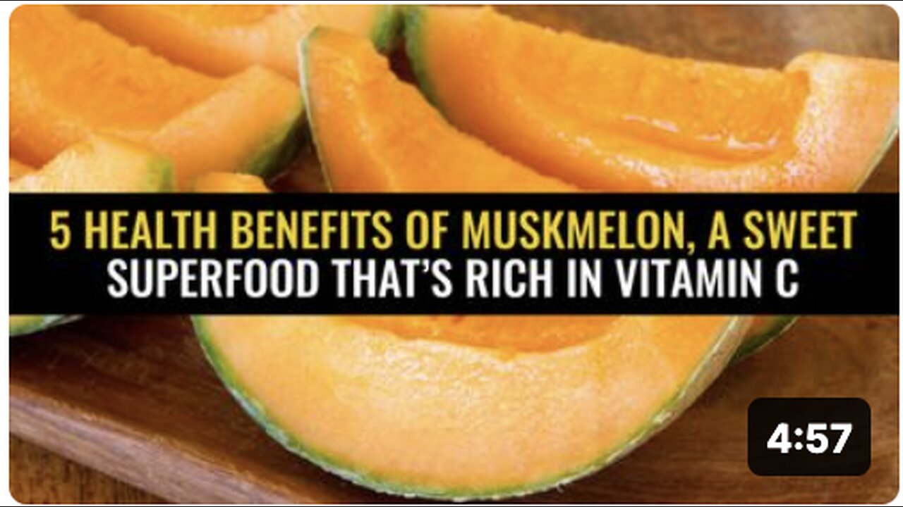 5 Health benefits of muskmelon, a sweet superfood that’s rich in vitamin C