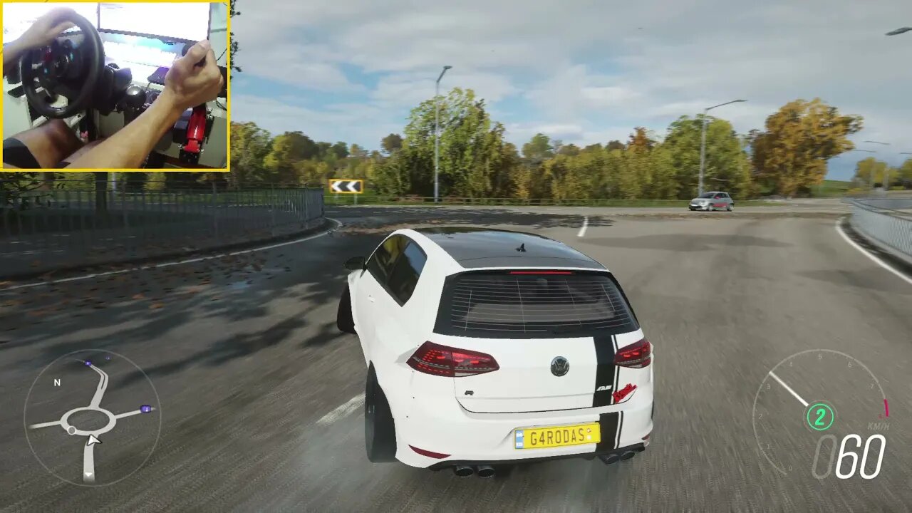 GOLF R TRAÇÃO TRASEIRA - Forza Horizon 4 Gameplay FH4 - logitech G29