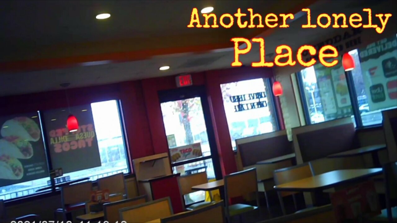 Fast food restaurant with only US inside!