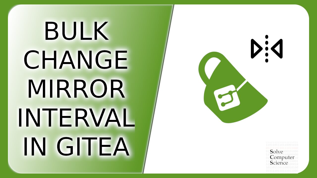 Change Gitea mirror interval for all repositories