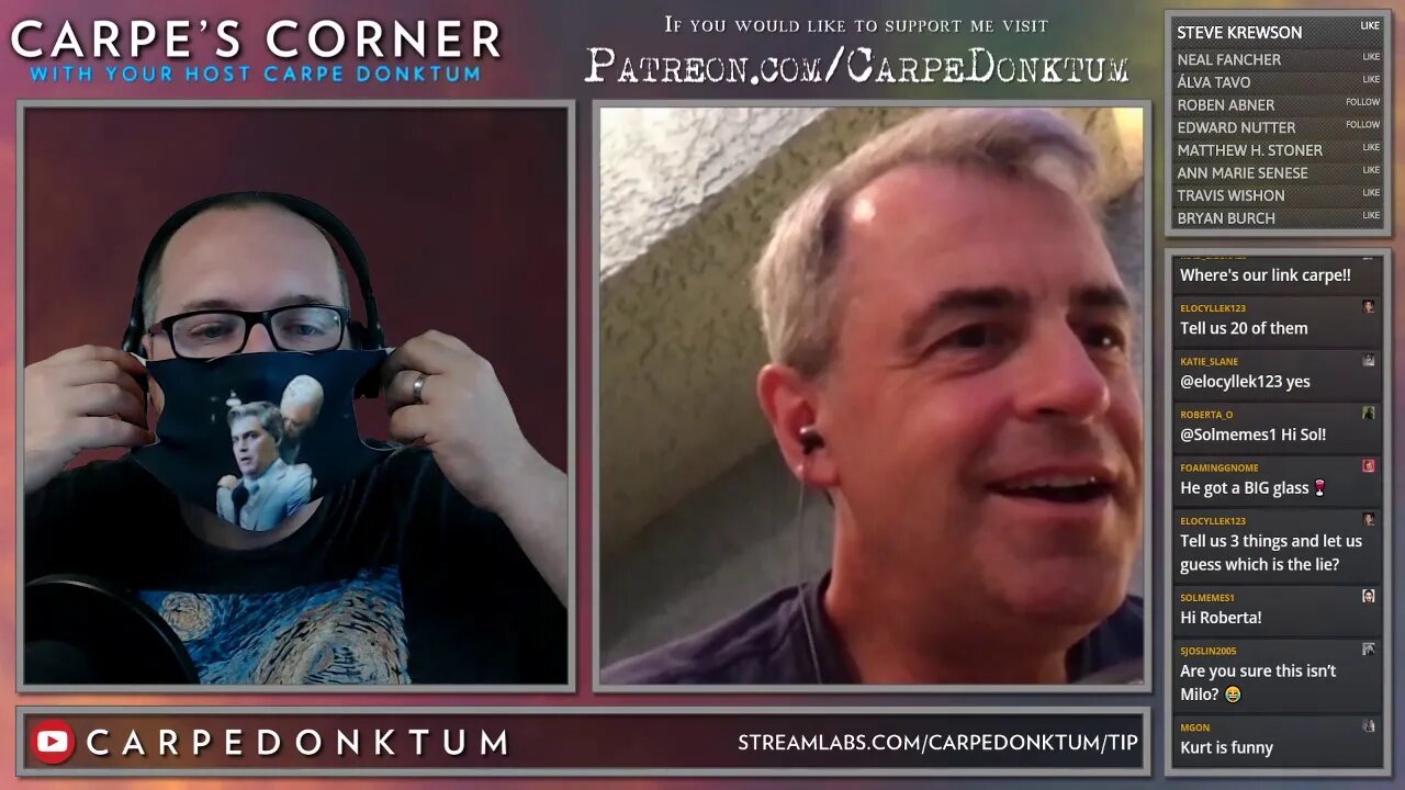 Carpe's Corner Episode 00010 with guest Kurt Schlicter