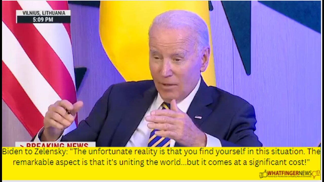 Biden to Zelensky: The unfortunate reality is that you find yourself in this situation.