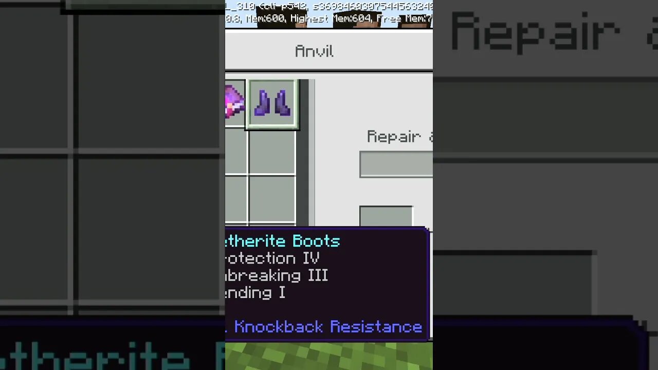 Best enchantment for your boots 💯 || #shorts #minecraftpe