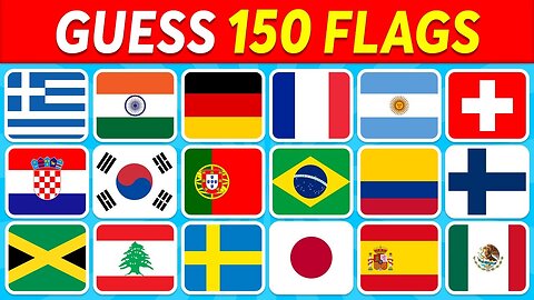 GUESS 150 FLAGS🇦🇪🇦🇹🇧🇳🇧🇴🇧🇶🇦🇸