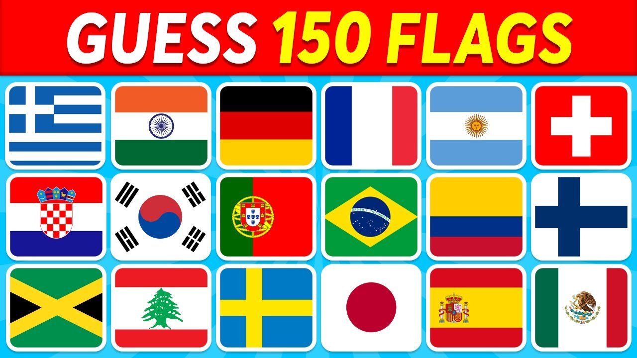 GUESS 150 FLAGS🇦🇪🇦🇹🇧🇳🇧🇴🇧🇶🇦🇸