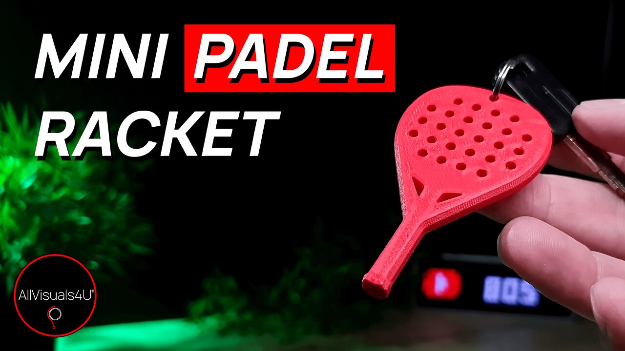 🥎 MINI Racket - Keychain 3D Print - STL Padel - Padel Accessories - Padel 3D | #Shorts