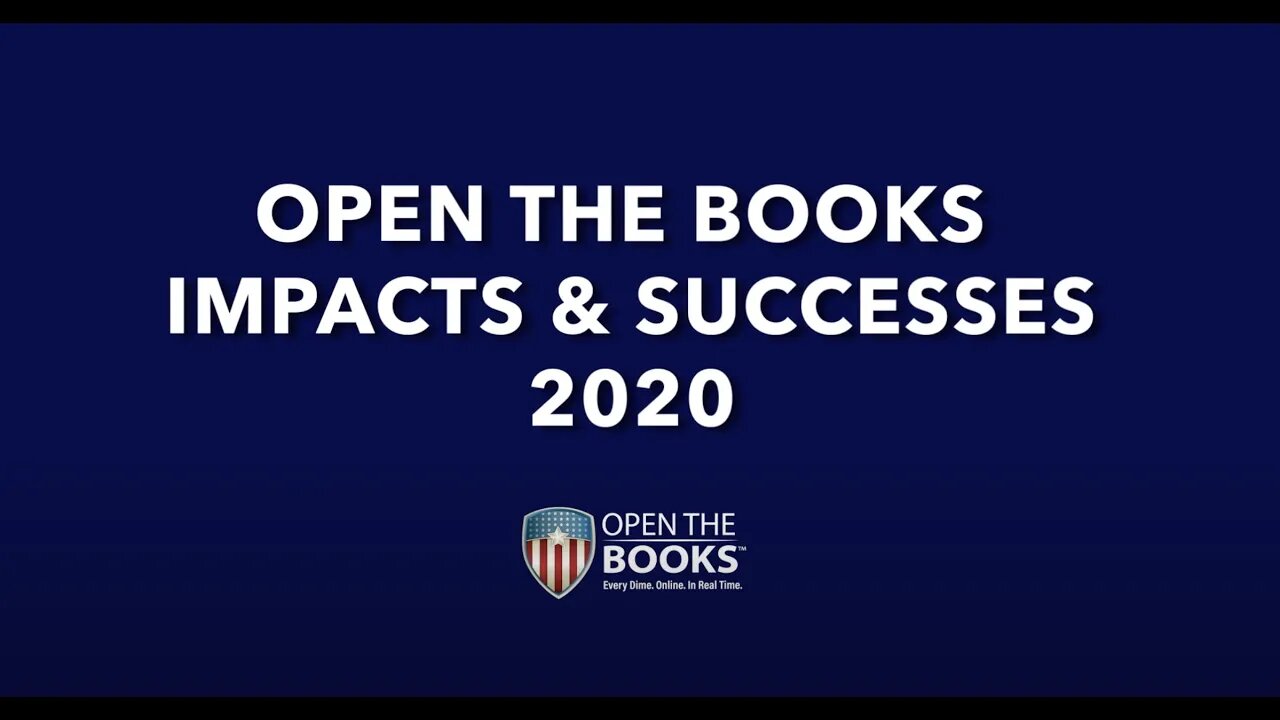 OpenTheBooks Impacts & Successes of 2020