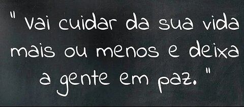 Quem sou eu e quem é você?