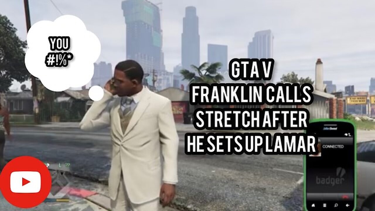 GTA V - Franklin Calls Stretch After He Sets Up Lamar