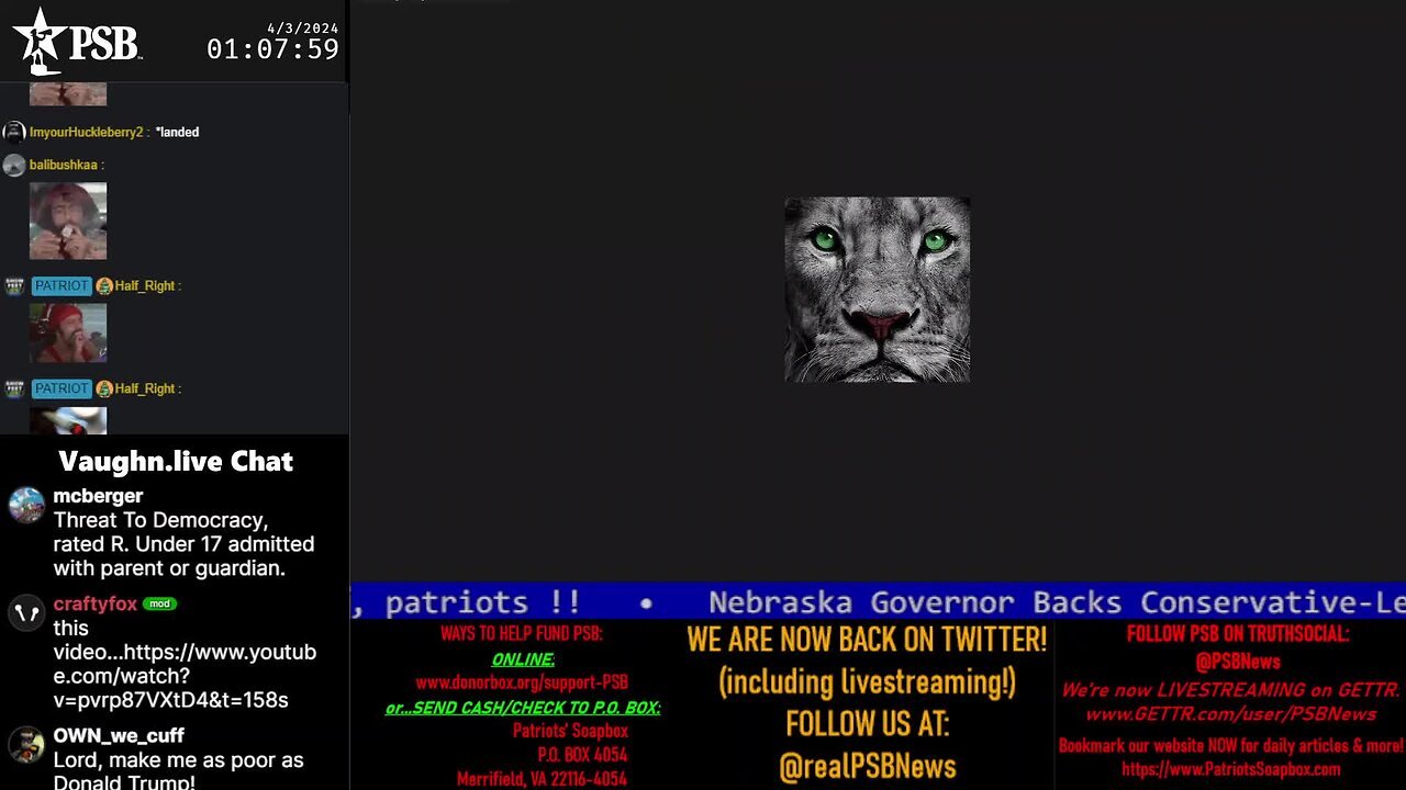 2024-04-03 01:00 EDT - PSB Tuesday LateNight Movie Time: with Pamphlet