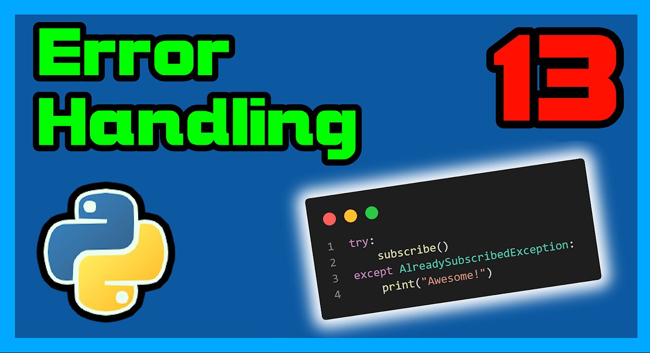 2024 Python - Error Handling 😲