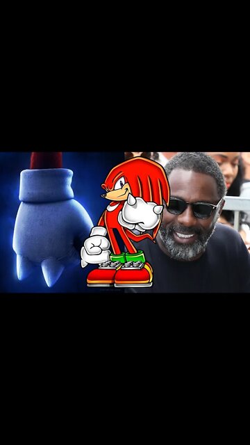 Knuckles no filme Sonic 2 - novidades #shorts