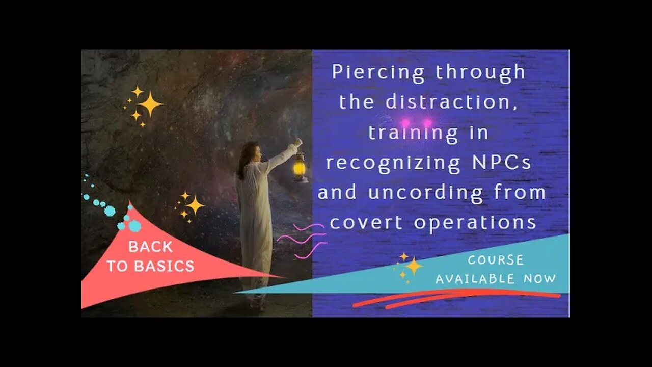 Piercing through the distraction, training in recognizing NPCs and uncording from covert operations