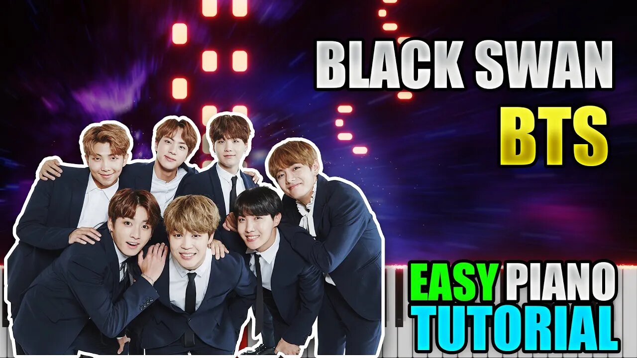 Black Swan - BTS | Easy Piano Tutorial