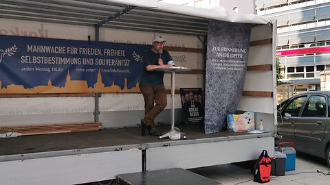 Eröffnung HELMAR, Andacht PHILIPP, Werbung HELMAR - BAUTZEN, Kornmarkt, 10 07 2023, 127. MAHNWACHE 🕊