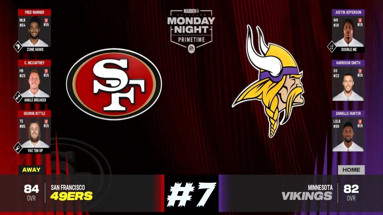 Madden 24 Game 7 San Francisco 49ers Vs Minnesota Vikings