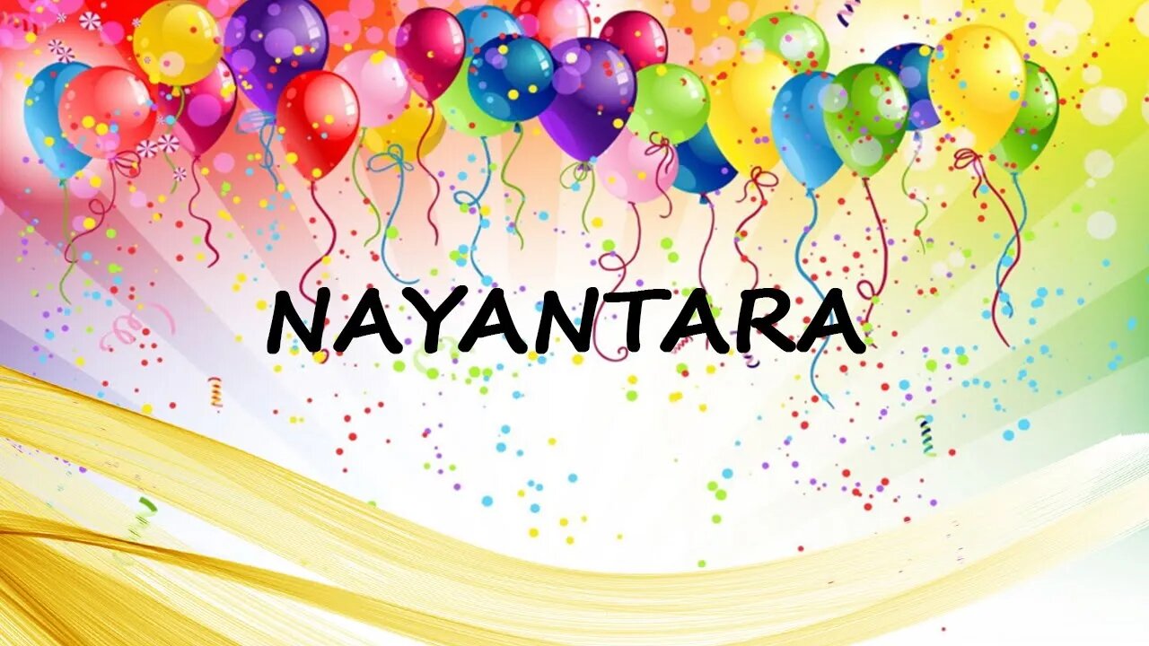 Happy Birthday to Nayantara - Birthday Wish From Birthday Bash