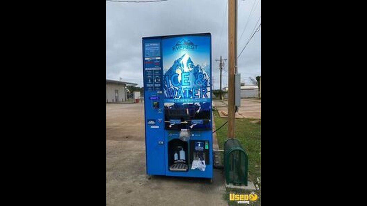 Everest Ice VX4 Bagged Ice and Filtered Water Vending Machine For Sale in Texas!