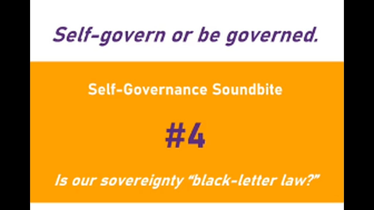 Is Our Sovereignty "Black-Letter Law"?