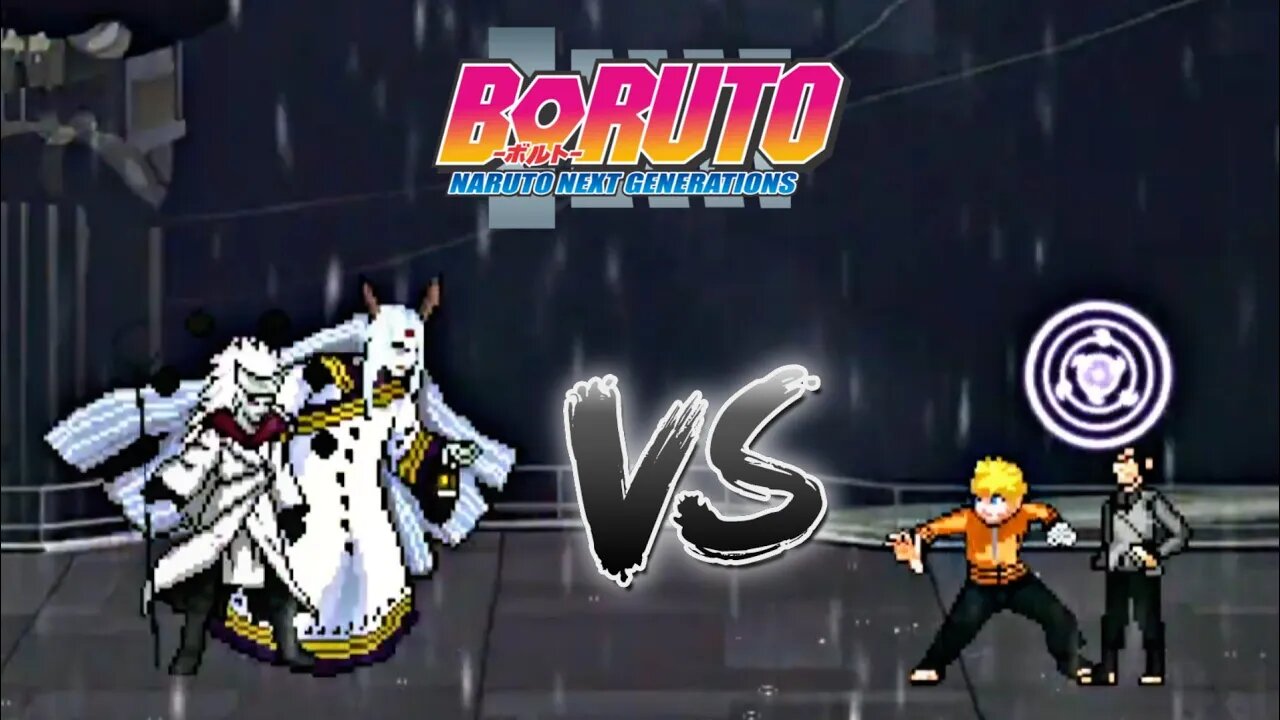 Naruto e Sasuke VS Kaguya e Madara - Boruto: Naruto Next Generations | Mugen