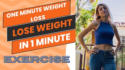 How to Lose Weight in one Minute Exercise / How to Lose Weight in 1 Minute