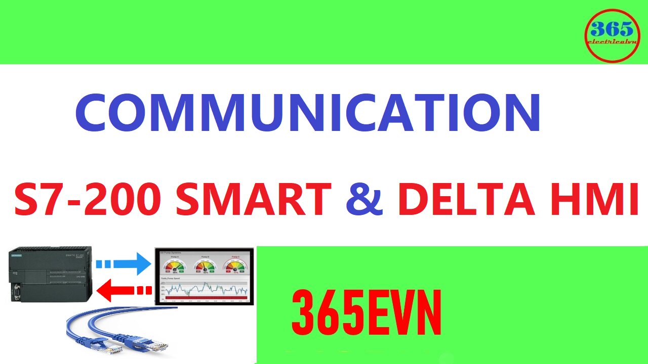 0088 - Communication Siemens S7-200 smart plc and hmi delta