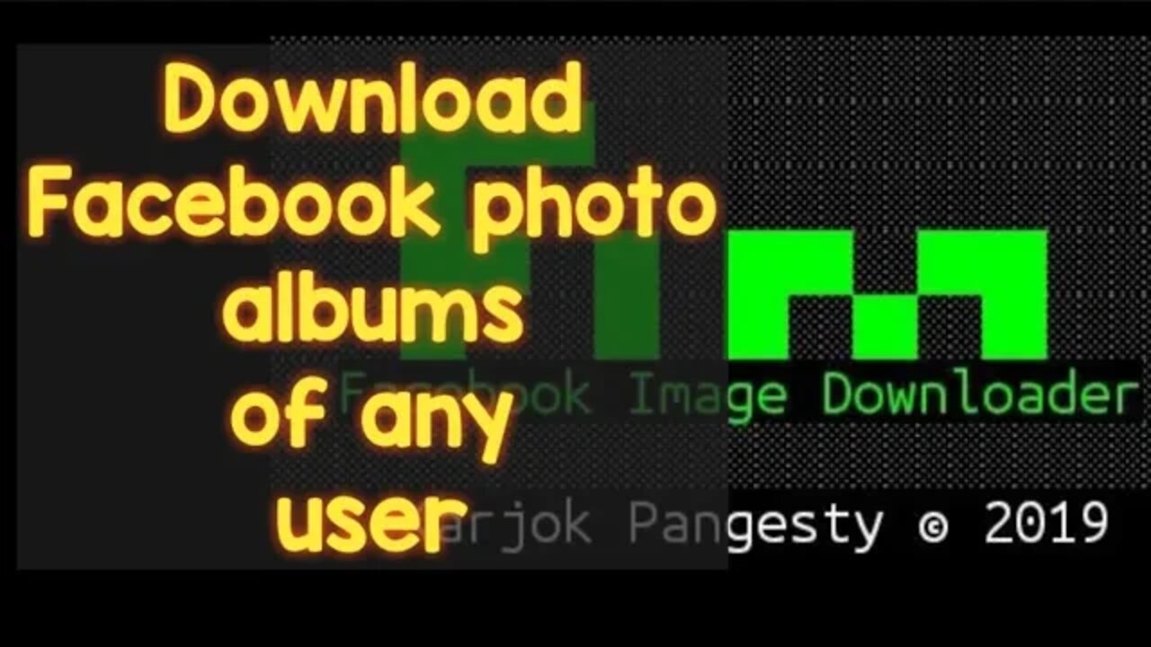 How to download Facebook user photo albums