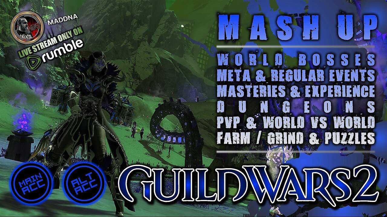 GUILD WARS 2 007 MAIN / ALT ACC MASH UP GET READY FOR HALLOWEEN FEST