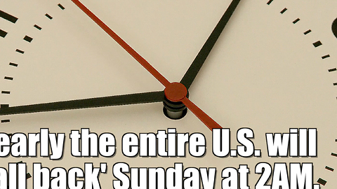 Daylight Saving Time is ending