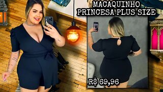 ✔️ MACAQUINHO PRINCESA PLUS SIZE